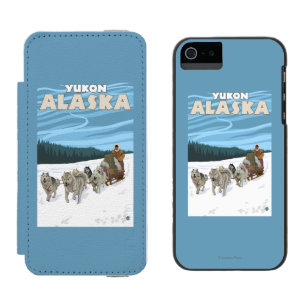 HundeSledding Szene - Yukon, Alaska Incipio Watson™ iPhone 5 Geldbörsen Hülle