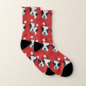 Hundesocken Weihnachtsbostons Terrier Socken (Paar)