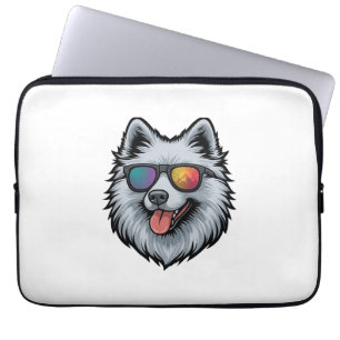 Hundesonnenbrille Berg Sonnenuntergang Reflexion Laptopschutzhülle