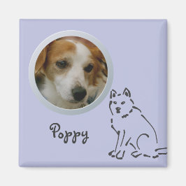 Hundespeicher Hinzufügen eines Fotos Magnet