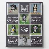 Hundespeicher-Memorials aufbewahren Foto Collage M Fotoplatte (Vorderseite)