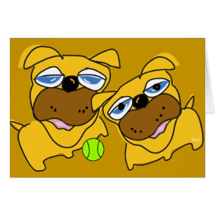 Hundespiel-Tennisball-leere Karte