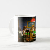 Hundespielkarten Kaffeetasse (Vorderseite Links)