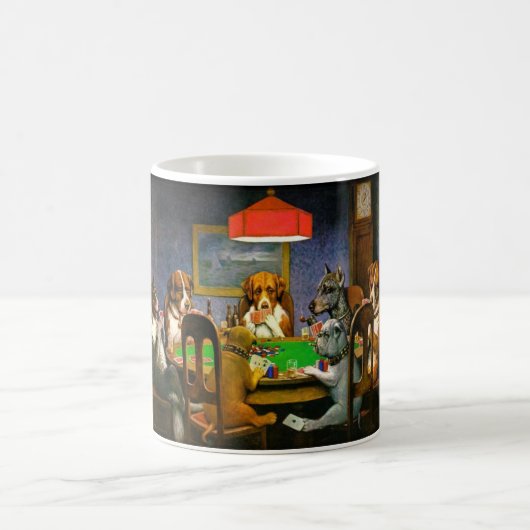 Hundespielkarten Kaffeetasse (Mittel)