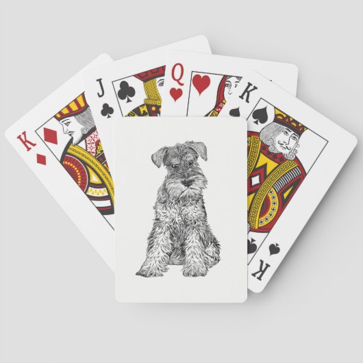 Hundespielkarten - Schnauzer Spielkarten (Rückseite)