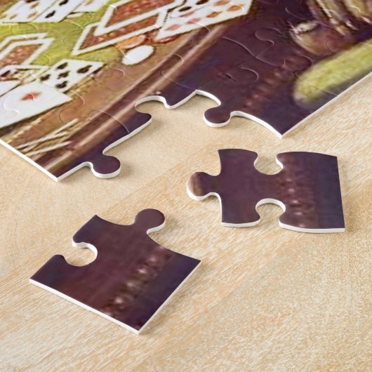 Hundespielkartepuzzlespiel Puzzle (Seite)