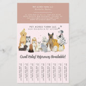Hundesport Promenaden-Service Wasserfarben-Geschäf Flyer (Vorne)