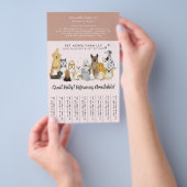 Hundesport Promenaden-Service Wasserfarben-Geschäf Flyer (Handgriff)