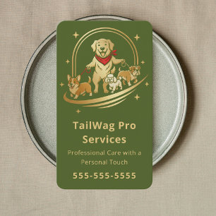 Hundesport-Trainer-Sitter Luxus-Tierpflege-Service Visitenkarte