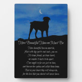 Hundespraxis, wie schön der Himmel sein muss Fotoplatte (Vorderseite)