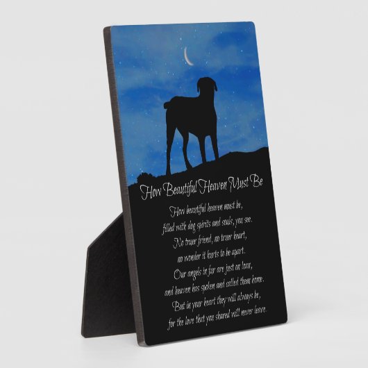 Hundespraxis, wie schön der Himmel sein muss Fotoplatte (Seite)