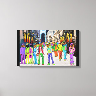 Hundestadt Chicago Leinwanddruck