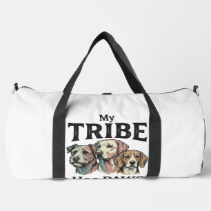 Hundestamm hat Pfoten Vintage Gravur Design_1 Duffle Bag
