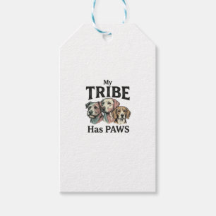 Hundestamm hat Pfoten Vintage Gravur Design_1 Geschenkanhänger