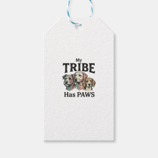 Hundestamm hat Pfoten Vintage Gravur Design_1 Geschenkanhänger