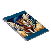 Hundesteampunk-Flügel Notizblock (Rechte Seite)