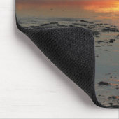 Hundestrand-Sonnenuntergang Mousepad (Ecke)
