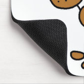 HundeStrichmännchen Mousepad (Ecke)
