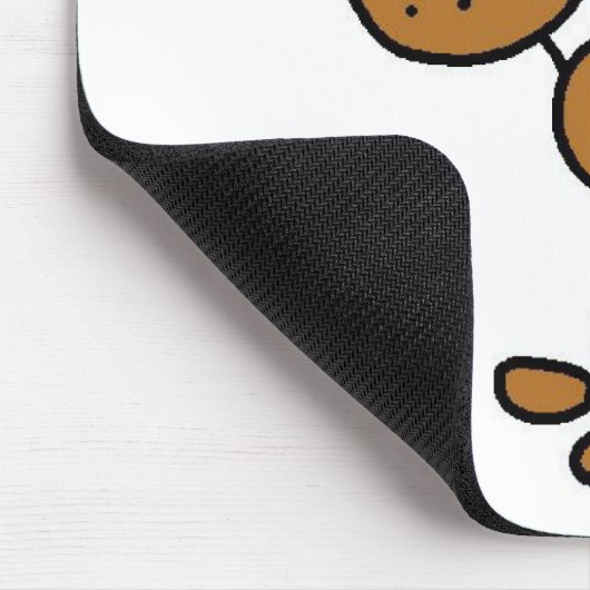 HundeStrichmännchen Mousepad (Ecke)