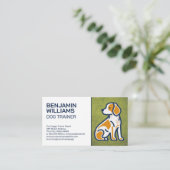 Hundesymbole | Grasturf Visitenkarte (Stehend Vorderseite)