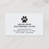 Hundesymbole | Knochenturf | Ausbilder Visitenkarte (Rückseite)