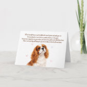 Hundesympathie Cavalier King Charles Spaniel Karte (Vorderseite)