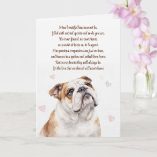 Hundesympathie English Bull Dog Spirituell  Karte