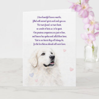 Hundesympathie Great Pyrenees Spiritueller Verlust Karte