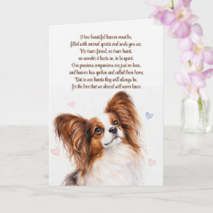 Hundesympathie Papillon Hund Schmetterlingshund Karte
