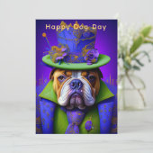 Hundetag Grußkarte - Funny Custom Pater Lover Einladung (Stehend Vorderseite)