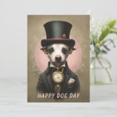 Hundetag Grußkarte - Funny Custom Pater Lover Einladung (Stehend Vorderseite)