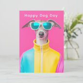 Hundetag Grußkarte - Funny Custom Pater Lover Einladung (Stehend Vorderseite)