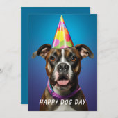 Hundetag Grußkarte - Funny Custom Pater Lover Einladung (Vorne/Hinten)