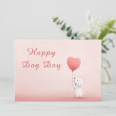 Hundetag Grußkarte - Funny Custom Pater Lover Einladung (Stehend Vorderseite)