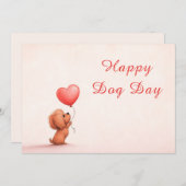 Hundetag Grußkarte - Funny Custom Pater Lover Einladung (Vorne/Hinten)