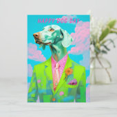 Hundetag Grußkarte - Funny Custom Pater Lover Einladung (Stehend Vorderseite)