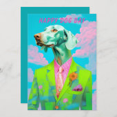 Hundetag Grußkarte - Funny Custom Pater Lover Einladung (Vorne/Hinten)