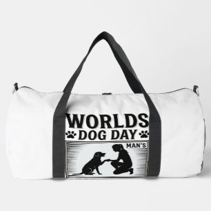 Hundetag Manns Bester Freund Vintage Duffle Bag