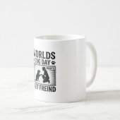 Hundetag Manns Bester Freund Vintage Kaffeetasse (VorderseiteRechts)