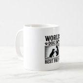 Hundetag Manns Bester Freund Vintage Kaffeetasse (Vorderseite Links)
