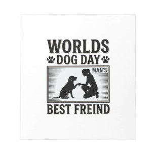 Hundetag Manns Bester Freund Vintage Notizblock