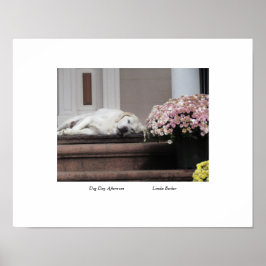 Hundetag Nachmittag von Linda Becker Poster