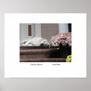 Hundetag Nachmittag von Linda Becker Poster