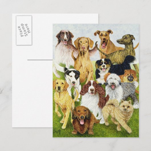 Hundetage Postkarte (Vorne/Hinten)