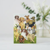 Hundetage Postkarte (Stehend Vorderseite)