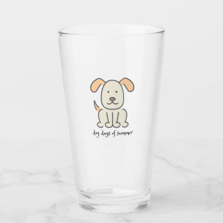 Hundetage Sommertrinkglas Glas