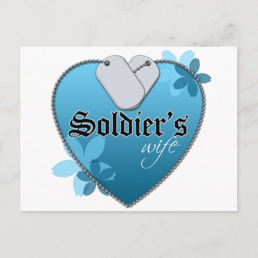 Hundetags in Herzform Postkarte (Vorderseite)