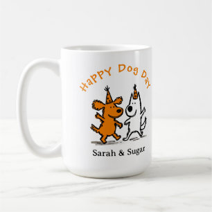 Hundetags-Tasse – Süße Pfotenabdruck-Kaffeetasse f Kaffeetasse