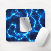 Hundetags und Blaue Blitze Mousepad (Mit Mouse)