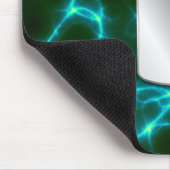 Hundetags und grünes Blitzlicht Mousepad (Ecke)
